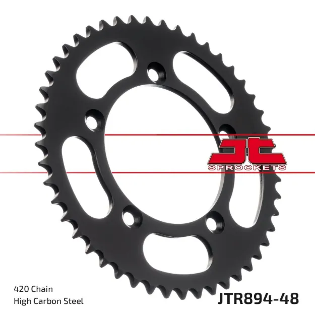 Rear Sprocket Induction Hardened Black Zinc Finish