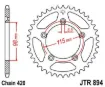 Rear Sprocket Induction Hardened Black Zinc Finish