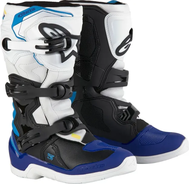 Slika ALPINESTARS TECH 3S YOUTH - WHITE / BLACK / BLUE