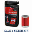 Slika KTM , HUSQ , GAS GAS - OLJE NILS OFFROAD 10W50 + OLJNI FILTER – SERVISNI SET ZA 4T KROS IN ENDURO