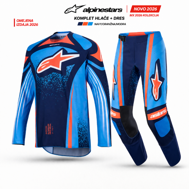 Slika ALPINESTARS TECHSTAR NOMUR NAVY/OR/BLU