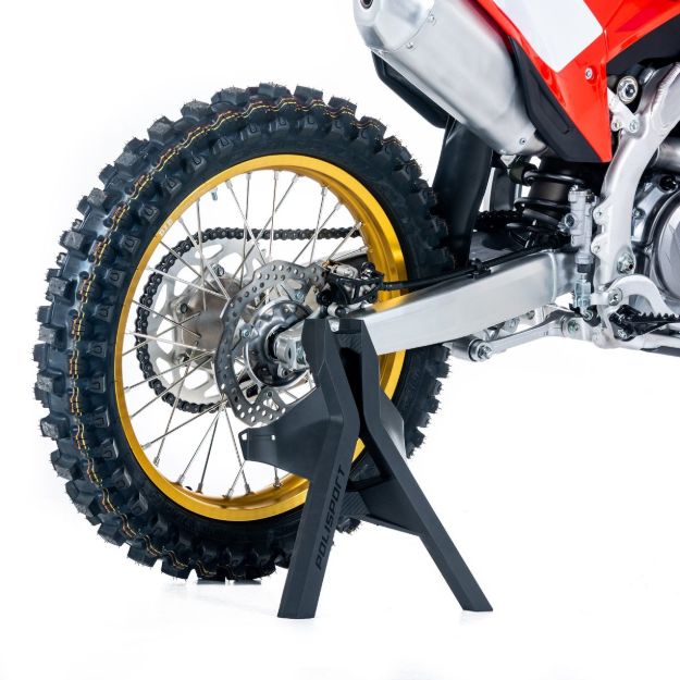 Slika Polisport transportna blokada zadnjega blažilnika / stransko stojalo za motor, črna