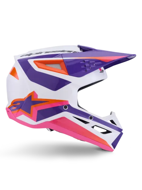 Slika ALPINESTARS SM3 HEAT BELA/VIJOLIČNA/ROZA