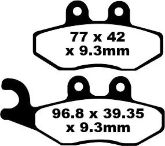 SFA Series Organic Scooter Brake Pads