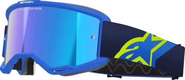 Slika ALPINESTARS VISION 5 CORP OČALA MODRA/RUMENA Z MODRO MIRROR LEČO