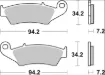 BRAKE PAD SINTER SX PRIME LINE