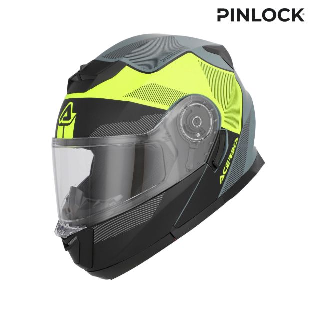 Slika Acerbis SEREL 22-06 PREKLOPNA ČELADA ČRNA/FLUO RUMENA