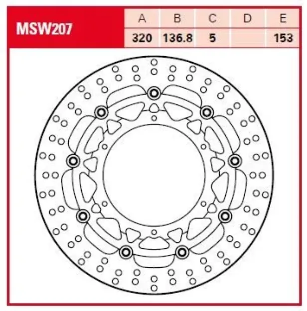 Round Floating Brake Rotor