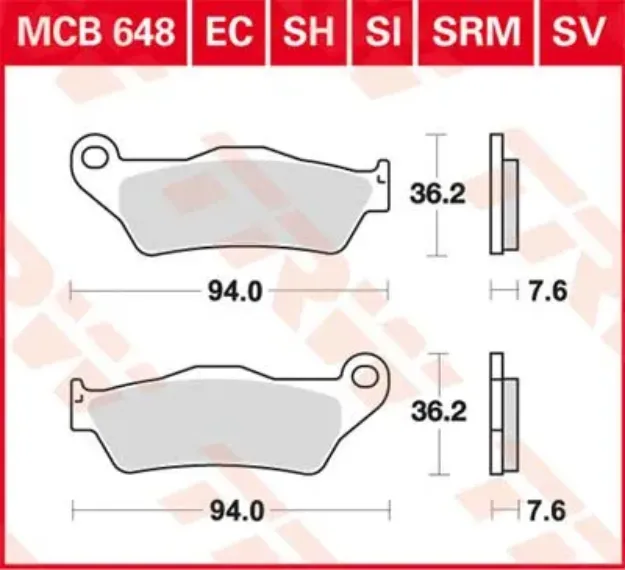 SH Series Sindered Rear Brake Pads