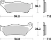 HF Street Ceramic Organic Brake Pads
