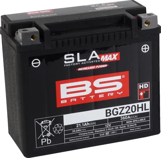SLA MAX Factory- Activated AGM Maintenance-Free Battery