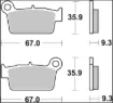 BRAKE PAD CARBON CERAMIC TT PRIME LINE