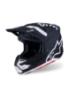 Slika ALPINESTARS SM7 DASHER ČELADA MATT ČRNA/BELA