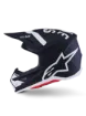 Slika ALPINESTARS SM7 DASHER ČELADA MATT ČRNA/BELA
