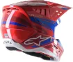 Slika ALPINESTARS SM5 ACT2 RDEČA/MODRA MOTOKROS ČELADA