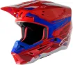 Slika ALPINESTARS SM5 ACT2 RDEČA/MODRA MOTOKROS ČELADA