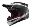 Slika ALPINESTARS S-M10 AMP ČRNA/BELA MOTOKROS ČELADA