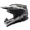 Slika ALPINESTARS S-M10 AMP ČRNA/BELA MOTOKROS ČELADA