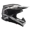 Slika ALPINESTARS S-M10 AMP ČRNA/BELA MOTOKROS ČELADA