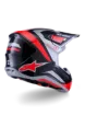 Slika ALPINESTARS SM7 RISE ČRNA/RDEČA/SREBRNA MOTOKROS ČELADA