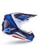 Slika ALPINESTARS SM7 RISE MODRA/BELA MOTOKROS ČELADA