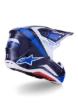 Slika ALPINESTARS SM7 RISE MODRA/BELA MOTOKROS ČELADA