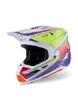 Slika ALPINESTARS SM7 FUSE BELA/RUMENA/VIJOLIČNA MOTOKROS ČELADA