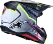 Slika ALPINESTARS S-M7 BLASTER ČRNA/SIVA/RUMENA MOTOKROS ČELADA