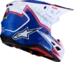 Slika ALPINESTARS SM7 BLASTER BELA/MODRA/RDEČA MOTOKROS ČELADA