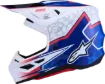 Slika ALPINESTARS SM7 BLASTER BELA/MODRA/RDEČA MOTOKROS ČELADA