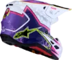 Slika ALPINESTARS SM7 BLASTER VIJOLIČNA/ROZA/BELA MOTOKROS ČELADA