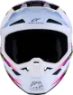 Slika ALPINESTARS SM7 BLASTER VIJOLIČNA/ROZA/BELA MOTOKROS ČELADA