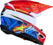 Slika ALPINESTARS S-M3 FALCON RDEČA/BELA/MODRA MOTOKROS ČELADA