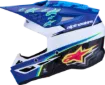 Slika ALPINESTARS S-M3 FALCON MODRA/ČRNA/ROZA MOTOKROS ČELADA