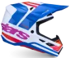 Slika ALPINESTARS S-M7 CORE BELA/MODRA/ROZA MOTOKROS ČELADA