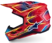 Slika ALPINESTARS S-M7 CAST RDEČA/RUMENA/MODRA MOTOKROS ČELADA