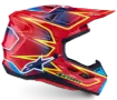 Slika ALPINESTARS S-M7 CAST RDEČA/RUMENA/MODRA MOTOKROS ČELADA