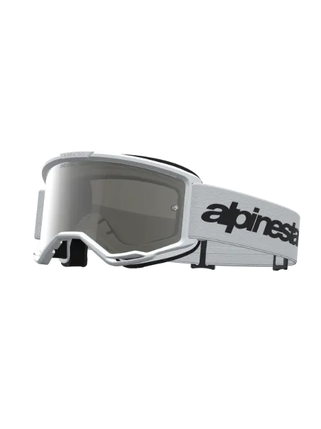 Slika ALPINESTARS VISION 3 WORDMARK MIRROR BELA MOTOCROSS OČALA