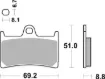 HF Street Ceramic Organic Brake Pads