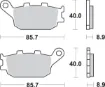 HF Street Ceramic Organic Brake Pads