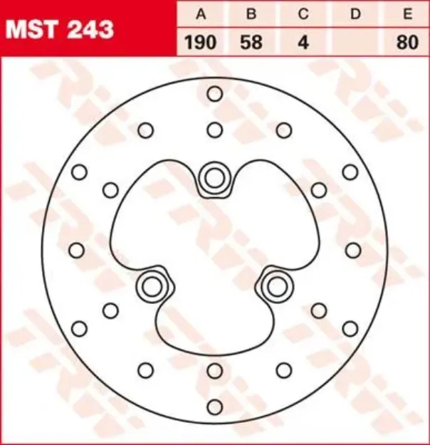 Round Fixed Brake Rotor up to 219mm