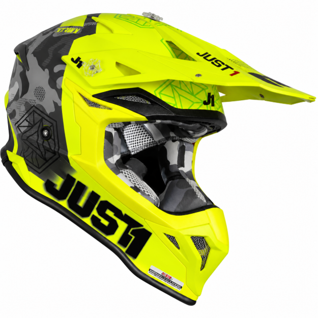 Slika JUST1 J39 KINETIC CAMO LIME FLUO YELLOW