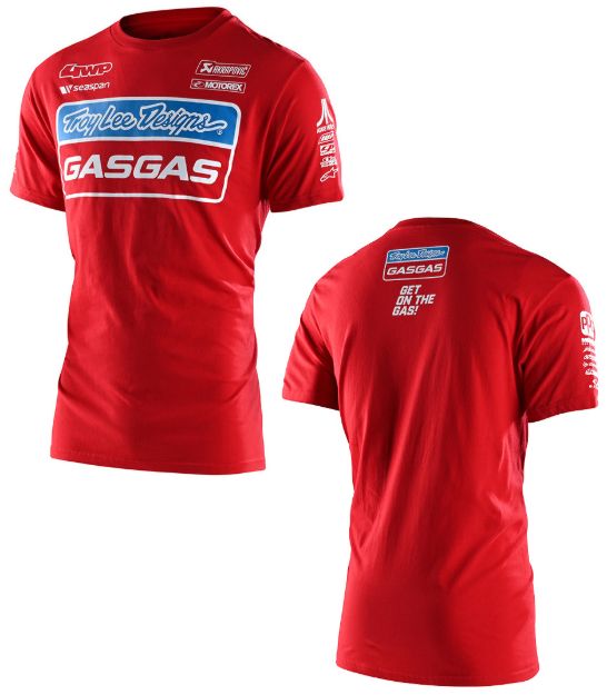 Slika TROY LEE DESIGNS GASGAS TEAM TEE – RDEČA MAJICA